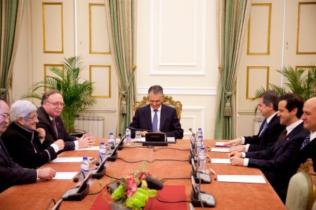 Working lunch with the President of the Portuguese Republic, Aníbal Cavaco Silva and with the Presidents of the Portuguese Health Associations (22 February 2010)