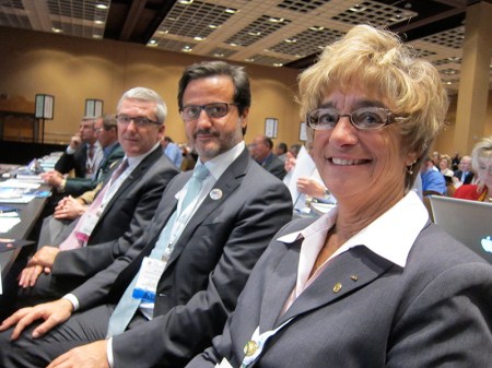 At the ADA House of Delegates, by invitation of Ray Gist, ADA president.