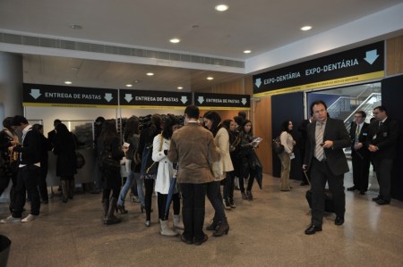 Desk of the registration badges Desk of the registration badges