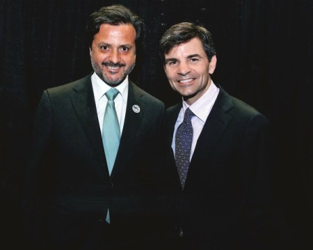 Orlando Monteiro da Silva and George Stephanopoulos Orlando Monteiro da Silva and George Stephanopoulos