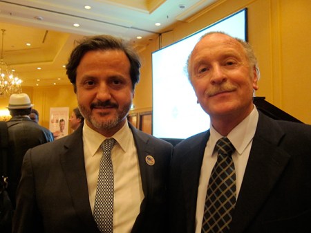 With Eduardo Luis Ceccotti, coordinator of the session and distinguished by the AOA as "Maestro de la Odontologia Argentina" With Eduardo Luis Ceccotti, coordinator of the session and distinguished by the AOA as "Maestro de la Odontologia Argentina"