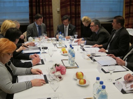 Troika meeting with the board of the Croatia Dental Chamber and representatives of the Bosnia Herzegovina and Slovenia. 