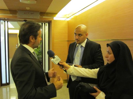 Interview with local media with the precious translations of Amir Hashem Shahidi Bonjar.