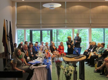 The Lithuanian Dental Chamber president, Anastazija Tutkuvienė, acknowledging the Council by the end of her mandate. The Lithuanian Dental Chamber president, Anastazija Tutkuvienė, acknowledging the Council by the end of her mandate.