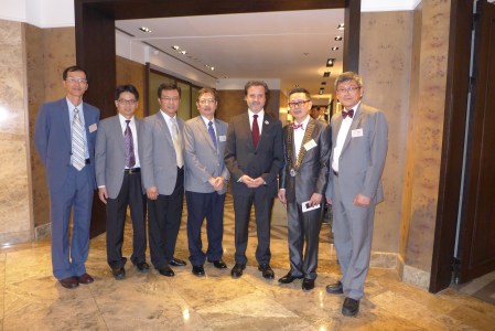 With local leaders of the profession.