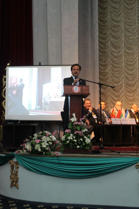 Addressing the delegates at the welcome ceremony where I also presented the FDI project “Vision 2020”.